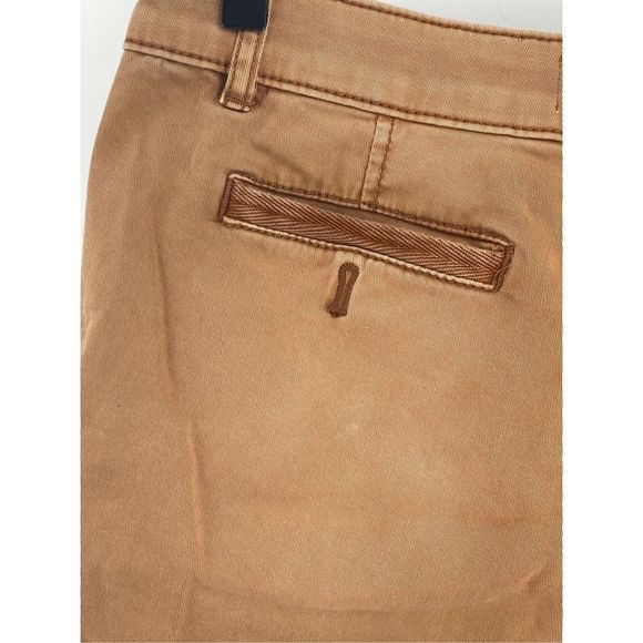 Anthropologie Chino Shorts Women Size 25 Brown Tan Relaxed Fit - Picture 8 of 13